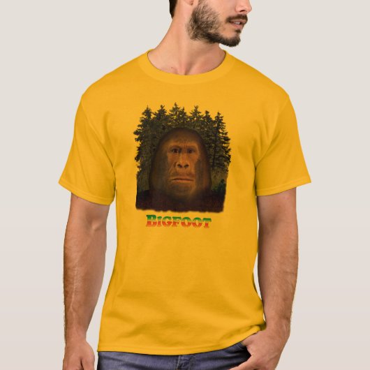 ビッグフットの遭遇-基本的なTシャツ Tシャツ (正面)