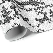 ビッグフットの醜いクリスマスのセーターのニットのスタイル ラッピングペーパー (ロールコーナー)