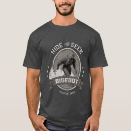 ビッグフットの雪男。 サスカッチ。 レトロ、型 Tシャツ