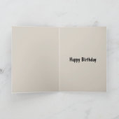 ビッグフットの面白い誕生日 カード (内部)