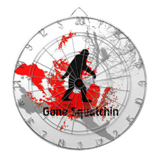 ビッグフットの黒いダート盤との行ったSquatchin ダーツボード