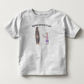 ビッグフットはあなたを信じてる トッドラーTシャツ トドラーTシャツ