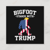 ビッグフットはトランプ2024選挙で立つ エンクロージャーカード (正面)
