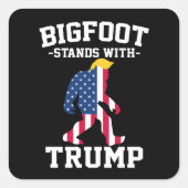ビッグフットはトランプ2024選挙で立つ スクエアシール (正面)