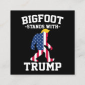 ビッグフットはトランプ2024選挙で立つ スクエア名刺 (正面)