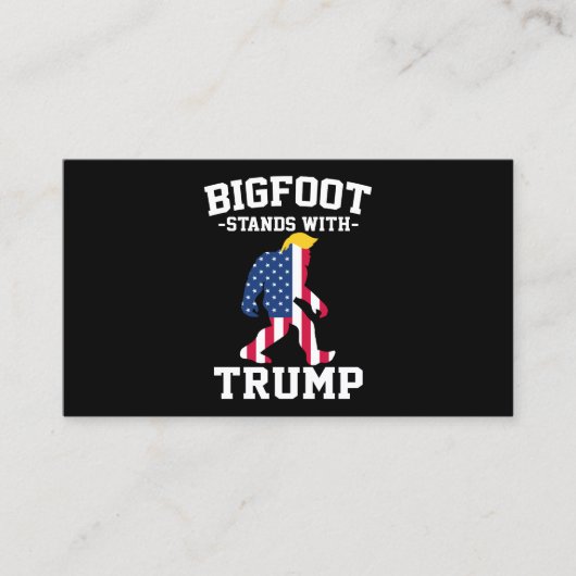 ビッグフットはトランプ2024選挙で立つ 名刺 (正面)