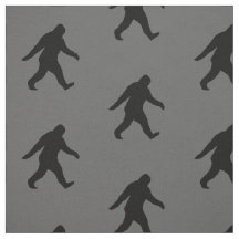 ビッグフットはパターン灰色および黒いSquatchのシルエットを描きます