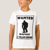 ビッグフットはポスターがほしいと思いました Tシャツ (正面)