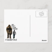 ビッグフットは私の友人だ ポストカード (裏面)