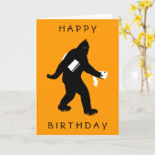 ビッグフットは驚きました カード (黄色い花)