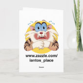 ビッグフットは驚きました カード (裏面)