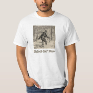 ビッグフットは-ラーテルを運ぶことを気にしません Tシャツ