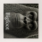 ビッグフットまたはサスカッチクローズアップ顔 ジグソーパズル (横)