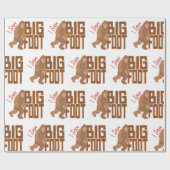 ビッグフットを見た! ラッピングペーパー (フラット)