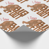 ビッグフットを見た! ラッピングペーパー (角)