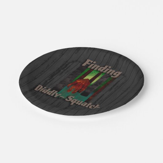 ビッグフットを見つけないこと ペーパープレート (アングル)