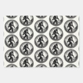 ビッグフットイラストレーション民俗学 ラッピングペーパーシート (正面)