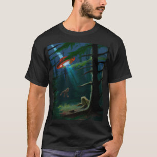 ビッグフットエイリアン遭遇 Tシャツ