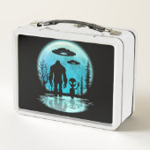 ビッグフットエイリアンUFOディスクロージャー共謀贈り物 メタルランチボックス (裏面)