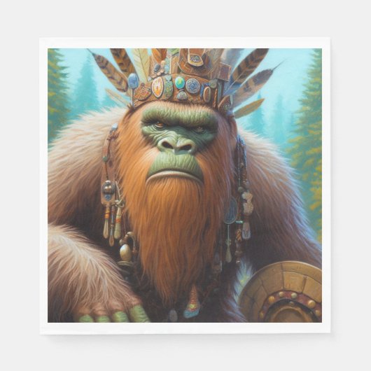 ビッグフットエコ戦士 スタンダードランチョンナプキン (正面)