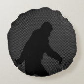 ビッグフットオンカーボンファイバープリント ラウンドクッション (裏面)