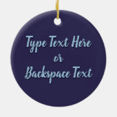 ビッグフットオーナメントパーソナライズされたサスカッチギフト セラミックオーナメント (裏面)