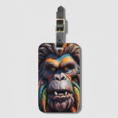 ビッグフットカラフル視線 ラゲッジタグ (正面縦)