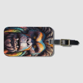 ビッグフットカラフル視線 ラゲッジタグ (正面横)