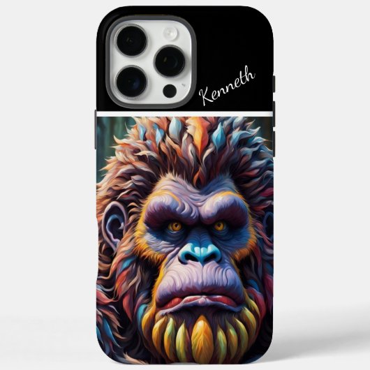 ビッグフットカラフル視線 Case-Mate iPhoneケース (裏面)