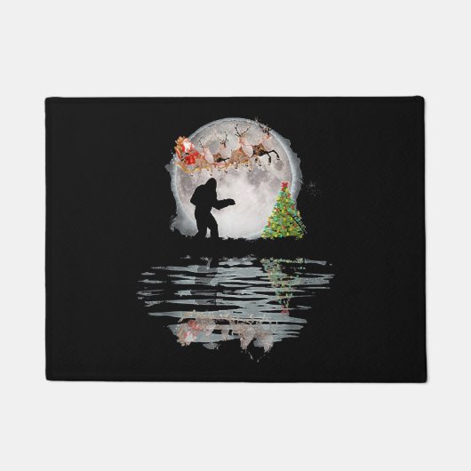 ビッグフットクリスマスサンタ ドアマット (正面)