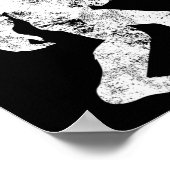 ビッグフットゴルフゴルファーヴィンテージおもしろいサスカッチメンズ ポスター (角)