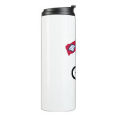 ビッグフットサイクリングアーカンソー州旗 タンブラー (回転左)