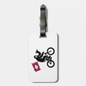 ビッグフットサイクリングアーカンソー州旗 ラゲッジタグ (裏面縦)