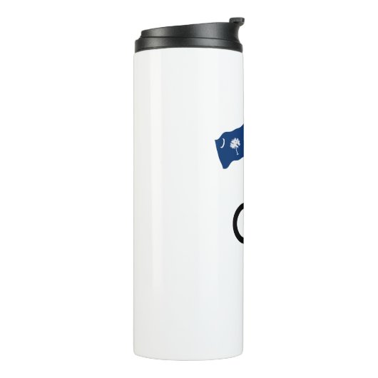 ビッグフットサイクリングサウスカロライナ州旗 タンブラー (回転左)