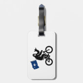 ビッグフットサイクリングサウスカロライナ州旗 ラゲッジタグ (裏面縦)