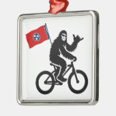 ビッグフットサイクリングテネシー国旗 メタルオーナメント (左)