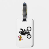 ビッグフットサイクリングメリーランド州旗 ラゲッジタグ (裏面縦)