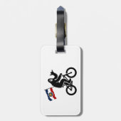 ビッグフットサイクリングユタ州旗 ラゲッジタグ (裏面縦)