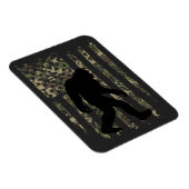 ビッグフットサスカッチアメリカンカモフラージュ米国国旗T- マグネット (右側)