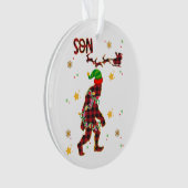 ビッグフットサスカッチクリスマスソンファミリー  オーナメント (正面)