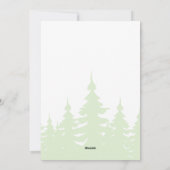 ビッグフットサスカッチクリスマスフラットホリデーカード シーズンカード (裏面)