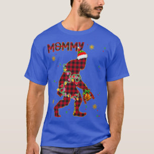 ビッグフットサスカッチクリスマスママファミリーマッチ Tシャツ
