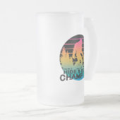 ビッグフットサスカッチハイド&シークチャンピオン フロストグラスビールジョッキ (正面右)