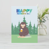 ビッグフットサスカッチファーザーズデイフラットホリデーカード シーズンカード (スタンド正面)