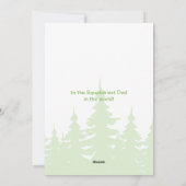 ビッグフットサスカッチファーザーズデイフラットホリデーカード シーズンカード (裏面)