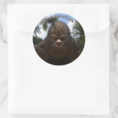 ビッグフットサスカッチポートレート ラウンドシール (バッグ)