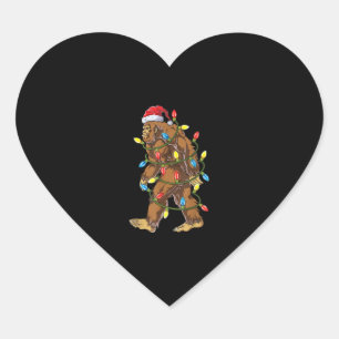 ビッグフットサンタクリスマスツリーライトズクリスマスボーイズメンズ ハートシール