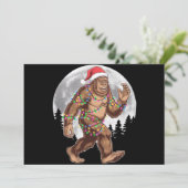 ビッグフットサンタクリスマスツリーライト Xmas サスクワッチ シーズンカード (スタンド正面)