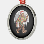 ビッグフットサンタクリスマスツリーライトXmasサスクワッチ メタルオーナメント (左)