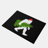 ビッグフットサンタクロースおもしろいクリスマスギフト ドアマット (アングル)